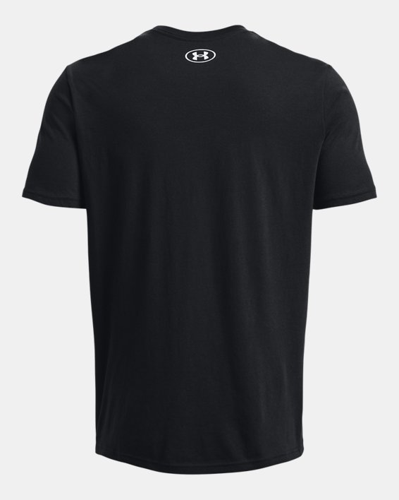 T-shirt à manches courtes UA Camo Chest Stripe pour homme, Black, pdpMainDesktop image number 5